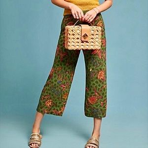 Anthropologie Ett:Twa Schuyler Floral Pants Crop